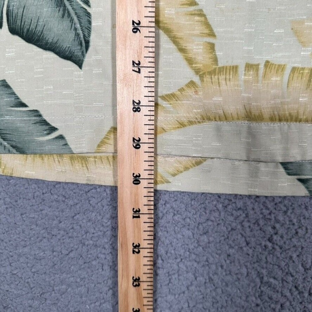 Tommy Bahama Shirt Mens Large Yellow Floral Hawaiian 100% Silk Pocket Beach Logo - Picture 5 of 9